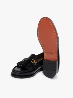 Weejuns Tetra Tassel Loafers Black Leather