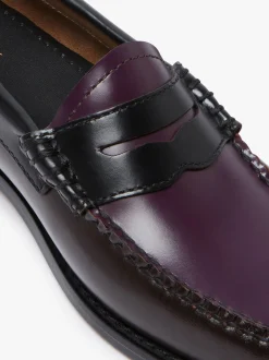Weejuns Tricolour Penny Loafers Dark Brown, Black & Plum Leather