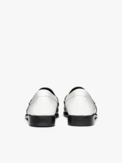 Weejuns Two Tone Penny Loafers Black & White Leather