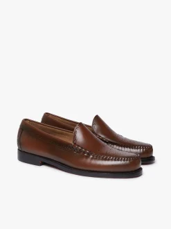Weejuns Venetian Brogue Loafers Mid brown leather