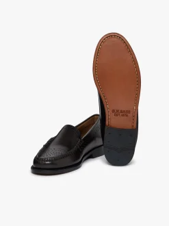 Weejuns Venetian Brogue Loafers Chocolate leather