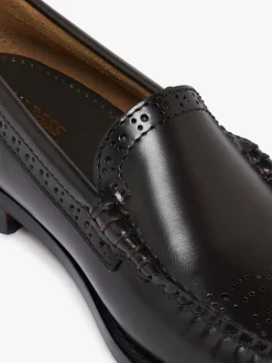 Weejuns Venetian Brogue Loafers Chocolate leather