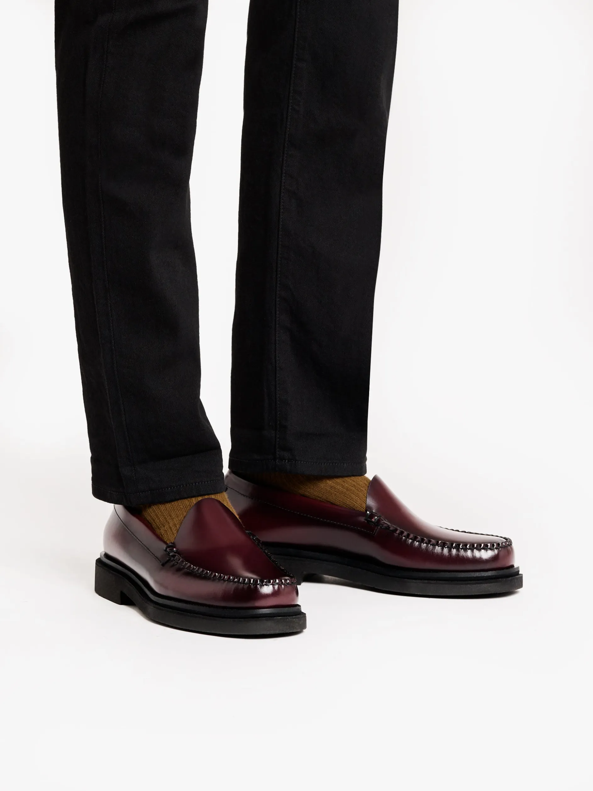 Weejuns Venetian Step Loafers Wine leather